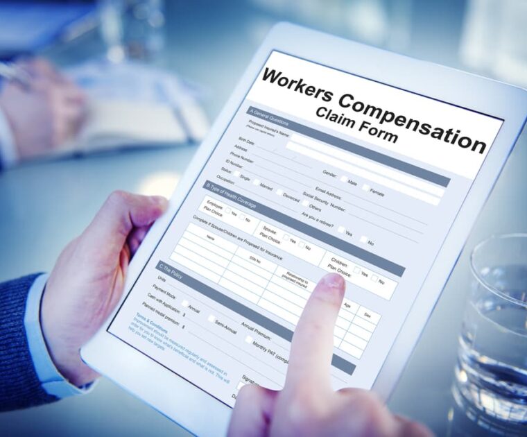 Workers' Compensation Claim Form Insurance Concept.