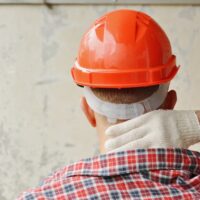 A construction worker get hurt at the site