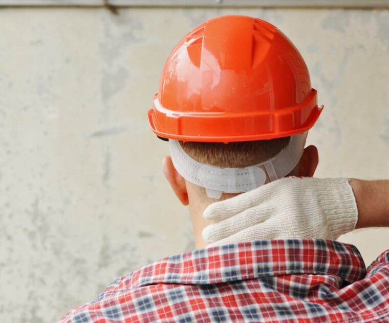 A construction worker get hurt at the site